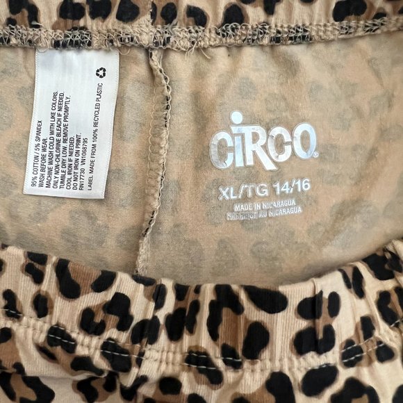 Circo cheetah print leggings Girls XL - Picture 3 of 3